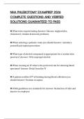 NHA PHLEBOTOMY EXAMPREP 2026 COMPLETE QUESTIONS AND VERIFIED SOLUTIONS GUARANTEED TO PASS