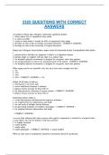 3325 QUESTIONS WITH CORRECT ANSWERS