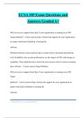 ECSA 105 Exam Questions and Answers Graded A&plus;