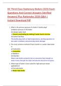 DC Third Class Stationary Boilers &lpar;323&rpar; Exam  Questions And Correct Answers &lpar;Verified  Answers&rpar; Plus Rationales 2026 Q&A &vert;  Instant Download Pdf 