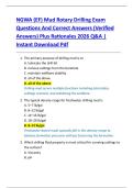NGWA &lpar;EF&rpar; Mud Rotary Drilling Exam  Questions And Correct Answers &lpar;Verified  Answers&rpar; Plus Rationales 2026 Q&A &vert;  Instant Download Pdf 