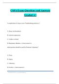 CSFA Exam Questions and Answers Graded A&plus;