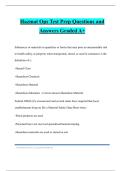 Hazmat Ops Test Prep Questions and Answers Graded A&plus;