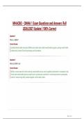 MHACBO - QMHA 1 Exam Questions and Answers &vert;Fall  2026&sol;2027 Update &vert; 100&percnt; Correct