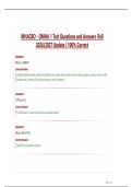 MHACBO - QMHA 1 Test Questions and Answers &vert;Fall  2026&sol;2027 Update &vert; 100&percnt; Correct