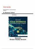 Test Bank - Health Informatics&colon; An Interprofessional Approach 3rd Edition &lpar;Hardy&comma; 2023&rpar;&comma; Chapter 1-33 &vert;All Chapters