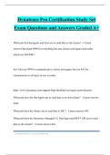 Dynatrace Pro Certification Study Set Exam Questions and Answers Graded A&plus;