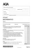 AQA A Level Mathematics Paper 3 &lpar;2025&rpar;  exam merged with mark scheme 