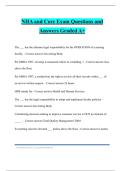 NHA and Core Exam Questions and Answers Graded A&plus;