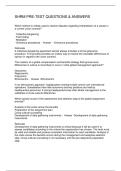 SHRM PRE-TEST QUESTIONS & ANSWERS