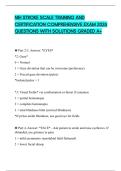 NIH STROKE SCALE TRAINING AND CERTIFICATION COMPREHENSIVE EXAM 2026 QUESTIONS WITH SOLUTIONS GRADED A&plus;