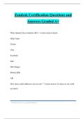 Zendesk Certification Questions and Answers Graded A&plus;