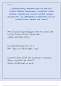 Certified Radiology Administrator Exam 2026-2027&sol;  Certified Radiology Administrator Preparation&sol;Certified  Radiology Administrator Practice Exam With Complete  Questions And Correct Detailed Answers &lpar;Verified Answers&rpar;  &vert;Already Graded A&plus;&vert;Brand New Versio