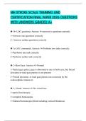 NIH STROKE SCALE TRAINING AND CERTIFICATION FINAL PAPER 2026 QUESTIONS WITH ANSWERS GRADED A&plus;