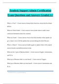Zendesk Support Admin Certification Exam Questions and Answers Graded A&plus;