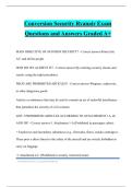 Conversion Security Ryanair Exam Questions and Answers Graded A&plus;