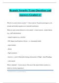 Ryanair Security Exam Questions and Answers Graded A&plus;