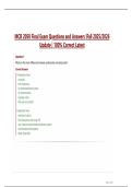MCB 2050 Final Exam Questions and Answers &vert;Fall 2025&sol;2026  Update &vert; 100&percnt; Correct Latest