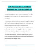 UHC Medicare Basics Test Exam Questions and Answers Graded A+