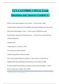 UCLA ANTHRO 1 FINAL Exam Questions and Answers Graded A&plus;
