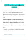 OSHA 10 Test Answers and Questions Graded A&plus;