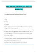 ITIL 4 Exam Questions and Answers Graded A&plus;