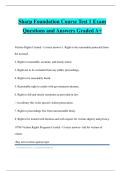 Sharp Foundation Course Test 1 Exam Questions and Answers Graded A&plus;