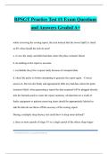 RPSGT Practice Test &num;1 Exam Questions and Answers Graded A&plus;