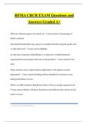 HFMA CRCR EXAM Questions and Answers Graded A&plus;