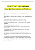 MPOETC ACT 120 Certification Exam Questions and Answers Graded A&plus;