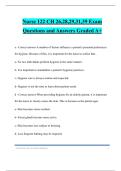 Nurse 122 CH 26&comma;28&comma;29&comma;31&comma;39 Exam Questions and Answers Graded A&plus;