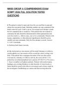 NIHSS GROUP A COMPREHENSIVE EXAM SCRIPT 2026 FULL SOLUTION TESTED QUESTIONS