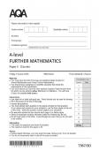 AQA A Level Further Mathematics Paper 3 &lpar;Discrete&rpar; 2025 exam meged mark scheme 
