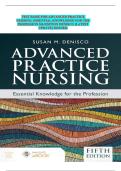 Advanced Practice Nursing Essential Knowledge for the Profession 5th Edition by Susan M&period; DeNisco Test Bank&colon; All Chapters Included with Rationales 100&percnt; Original&vert; LATEST UPDATE&period;