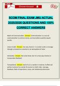 PACKAGE DEAL FOR SCOM FINAL EXAMS ACTUAL 2025&sol;2026