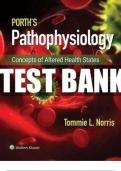 Test bank for porths pathophysiology 10th edition by Norris All Chapters