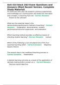 Avit 414 block 2&3 Exam Questions and Answers &lpar;Most Recent Version&comma; Complete Study Material&rpar;