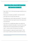 Dutch Bros Flow check 2025 Questions and Answers Graded A&plus;