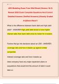 LBO Modeling Exam From Wall Street &lpar;Version 1& 2&rpar;  Newest 2026 Exam Complete Questions And Correct  Detailed Answers &lpar;Verified Answers&rpar; &vert;Already Graded  A&plus;&vert;&vert;Brand New&excl;&excl;&excl; 