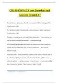 CRJ 154 FINAL Exam Questions and Answers Graded A&plus;