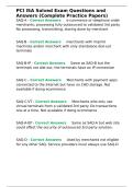 PCI ISA Solved Exam Questions and Answers &lpar;Complete Practice Papers&rpar;&period;