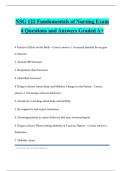 NSG 122 Fundamentals of Nursing Exam 4 Questions and Answers Graded A&plus;