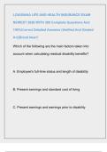 LOUISIANA LIFE AND HEALTH INSURANCE EXAM  NEWEST 2026 WITH 300 Complete Questions And  100&percnt;Correct Detailed Answers &lpar;Verified And Graded  A&plus;&vert;&vert;Brand New&excl;&excl;