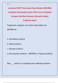 Louisiana POST Test Actual Exam Newest 2026 With  Complete 250 Questions And 100&percnt; Correct Detailed  Answers &lpar;Verified Answers&rpar; &vert;Already Graded  A&plus;&vert;&vert;Brand New&excl;&excl;
