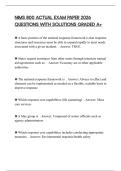 NIMS 800 ACTUAL EXAM PAPER 2026 QUESTIONS WITH SOLUTIONS GRADED A&plus;