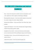PSY 382 UNIT 2 Questions and Answers Graded A&plus;