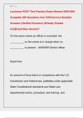 Louisiana POST Test Practice Exam Newest 2026 With  Complete 200 Questions And 100&percnt;Correct Detailed  Answers &lpar;Verified Answers&rpar; &vert;Already Graded  A&plus;&vert;&vert;Brand New Version&excl;&excl;