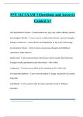 PSY 382 EXAM 1 Questions and Answers Graded A&plus;