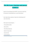 PSY 382- Exam 1 Questions and Answers Graded A&plus;