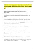 hlth 250 - module and quiz 1 &lpar;introduction to health and wellness&rpar; With 44 questions and answers Newest RATED A&plus; 